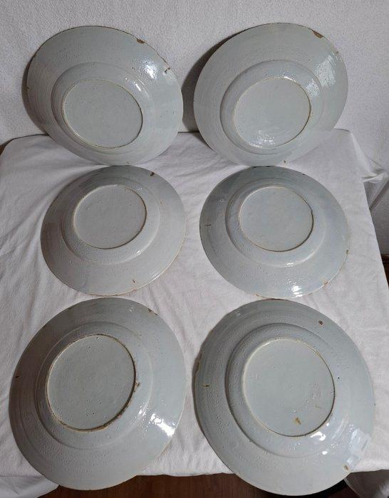 Bord (6) - Chinese stijl - Delfts blauw - Delftse faience, Antiek en Kunst, Antiek | Glaswerk en Kristal