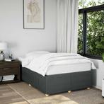 vidaXL Bedframe zonder matras 120x190 cm stof donkergrijs, Verzenden, Nieuw