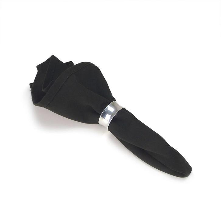 Serviettes de Table Black Noir 51x51cm - Treb SP, Huis en Inrichting, Keuken | Textiel, Overige kleuren, Nieuw, Verzenden