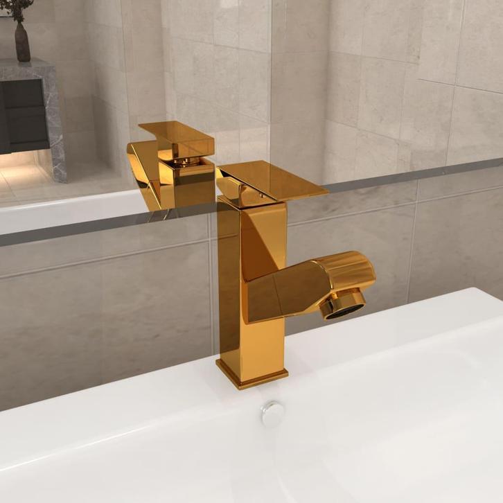 vidaXL Wastafelkraan met uittrekfunctie 157x172 mm, Doe-het-zelf en Bouw, Sanitair, Nieuw, Verzenden