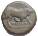 Griekenland (Magna Graecia) Lot of 4 Æ coins 4th - 3rd, Postzegels en Munten, Munten | Europa | Niet-Euromunten
