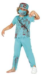 Zombie Halloween Kostuum Kind chirurg, Nieuw, Verzenden