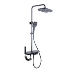 Regendoucheset - 30 cm - zwart - thermostaatkraan, handdo..., Ophalen of Verzenden, Nieuw