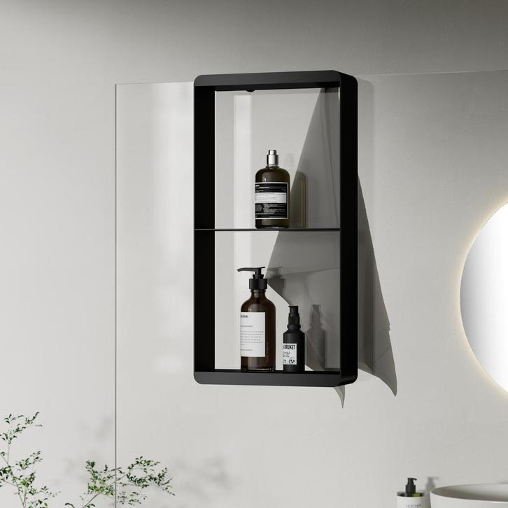 Hangend Doucherek Best Design Soap 50x25x9 cm Mat Zwart, Doe-het-zelf en Bouw, Sanitair, Bad, Nieuw, Ophalen of Verzenden