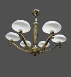 GENET et MICHON - Lustre - Bronze, Laiton, Verre, Antiek en Kunst