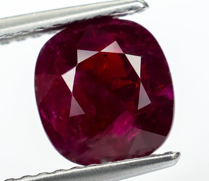 Zonder Minimumprijs Robijn - 2.48 ct - Lotus Gemology - Rich, Handtassen en Accessoires, Edelstenen