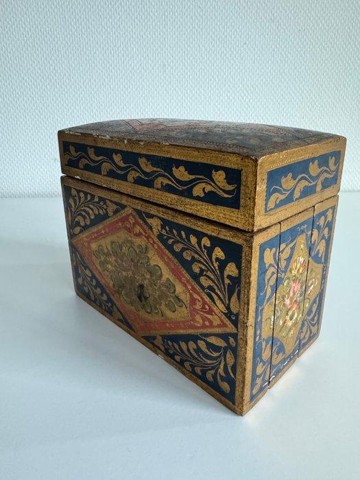 Zonder Minimumprijs - Sigarendoos - Verguld - Hout, Verguld, Verzamelen, Rookartikelen, Aanstekers en Luciferdoosjes