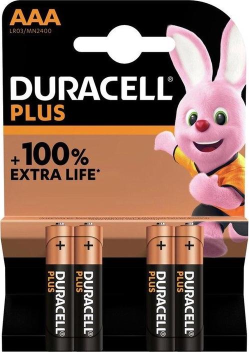 Duracell Alkaline Plus AAA batterij 4 pack op Overig, TV, Hi-fi & Vidéo, Batteries, Envoi