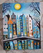 Michele Luna (1980) - Case al sorgere del sole, Antiek en Kunst, Kunst | Schilderijen | Klassiek