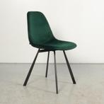 Kantinestoel  Halden - Donkergroen velvet - 4-poot onderstel, Huis en Inrichting, Stoelen, Ophalen of Verzenden, Gebruikt