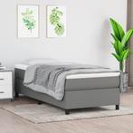 vidaXL Bedframe zonder matras 90x200 cm stof donkergrijs, Huis en Inrichting, Verzenden, Nieuw