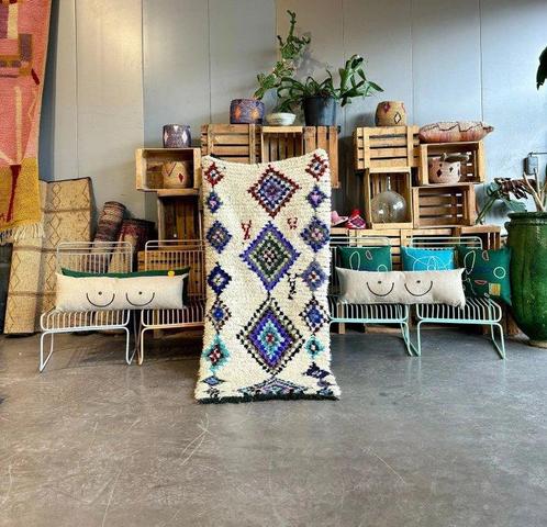 Berber, Modern Marokkaans Berber Wollen Tapijt - Vloerkleed, Huis en Inrichting, Stoffering | Tapijten en Vloerkleden