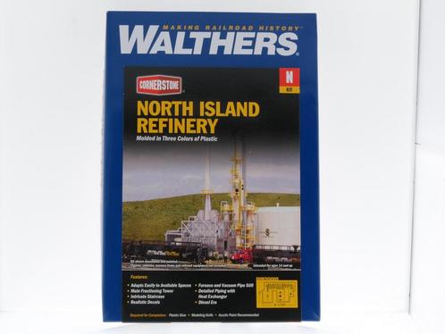 Schaal N Walthers 933-3219 olie raffinaderij North Island..., Hobby en Vrije tijd, Modeltreinen | N-Spoor, Brug, Tunnel of Gebouw