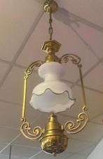 Lustre - Laiton doré, Opaline, Antiek en Kunst