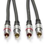 Tulp kabel | Nedis | 1.5 meter (Stereo, 100% koper, Verguld), Audio, Tv en Foto, Nieuw, Verzenden