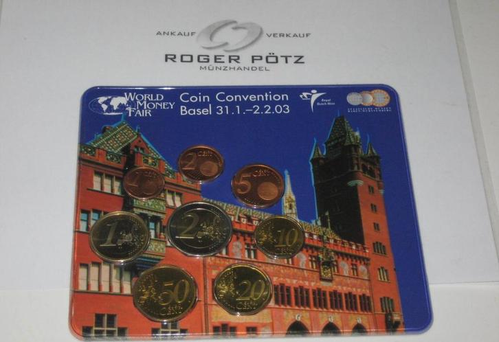 Nederland 3,88 Euro Kms 2003 Coin Conventtion Wmf Basel r..., Postzegels en Munten, Munten | Europa | Euromunten, België, Verzenden