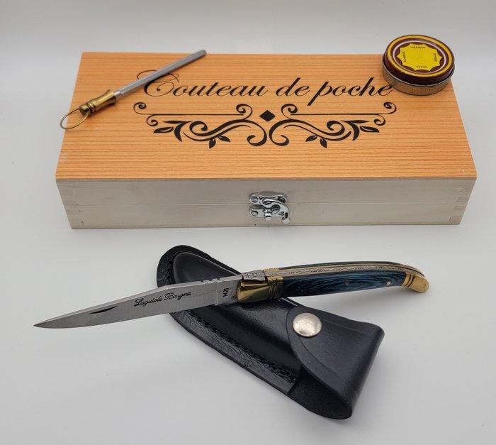 Laguiole Bougna - Tafelmessenset - Staal - Set zakmessen, Antiek en Kunst, Antiek | Keukengerei