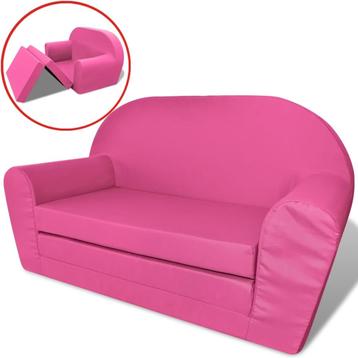 Openbaren vlinder Trouw ② vidaXL Loungestoel voor kinderen uitklapbaar roze — Chaises pour enfants  — 2ememain