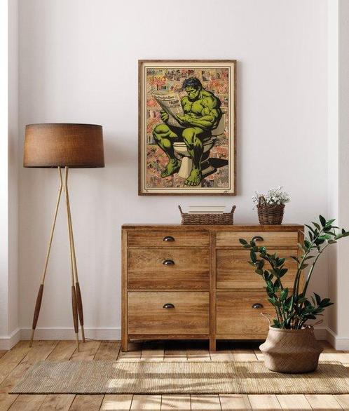 Kobalt (1970) - The world will wait - Hulk (Comics series), Antiek en Kunst, Kunst | Schilderijen | Modern