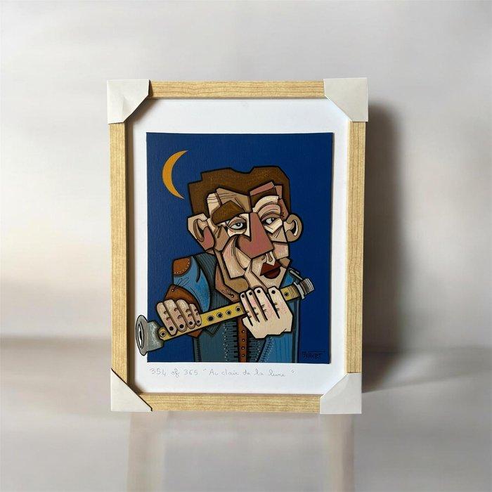 Aket Kubic (1989) - 354 OF 365 :AU CLAIR DE LA LUNE, 2026, Antiek en Kunst, Kunst | Schilderijen | Modern