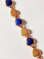 Armband - 18 karaat Geel goud Lapis lazuli - Lapis lazuli, Handtassen en Accessoires, Nieuw