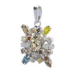 Pendentif - 18 carats Or blanc - 1.70ct. tw. - Diamant -