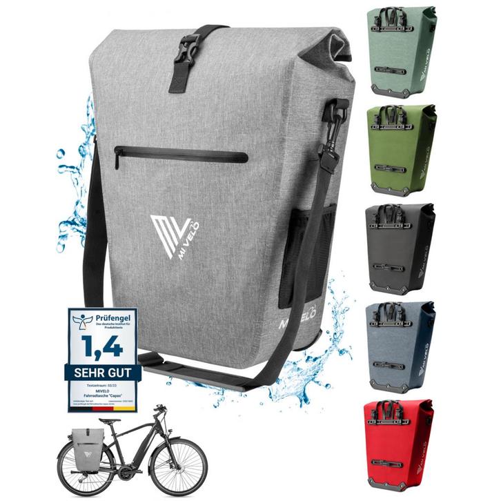 2dekans | MIVELO Fietstas - Waterdicht - 25L - Met Laptopvak, Fietsen en Brommers, Fietsaccessoires | Overige Fietsaccessoires