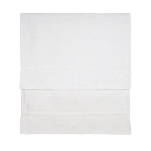 Serviette de bain blanche 50x90cm 100% coton - Treb STAN, Huis en Inrichting, Keuken | Textiel, Overige kleuren, Nieuw, Verzenden