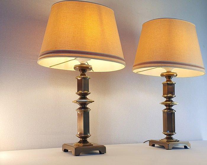 Tafellamp - Messing - Twee vintage lampen, Antiek en Kunst, Curiosa en Brocante