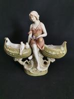 Statuina in porcellana Royal Dux Bohemia - 1900 Art Nouveau, Antiek en Kunst, Antiek | Glaswerk en Kristal