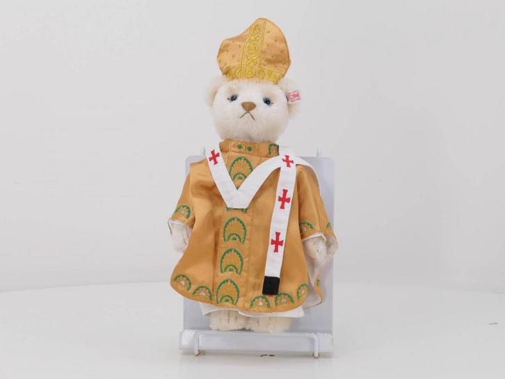 Steiff Teddybeer de Paus 2007 992568 gelimiteerd tot 15..., Collections, Trains & Trams, Enlèvement ou Envoi