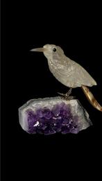 sculptuur, Oiseau en pierre sculptée - 0 cm - Mineraal,, Antiek en Kunst