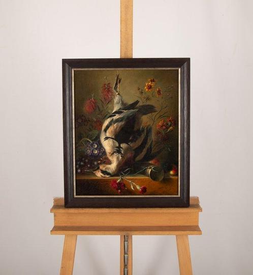 Georgius van Os (1782-1861) - Stilleven met een hangende, Antiek en Kunst, Kunst | Schilderijen | Klassiek