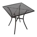 Tafel | Staal | Zwart | In-/Outdoor | 700x700x710(h)mm, Zakelijke goederen, Verzenden, Nieuw in verpakking