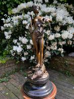 J.B. - Albert - Beeld, “Diana’s Nymph” - 48 cm - Brons,, Antiek en Kunst