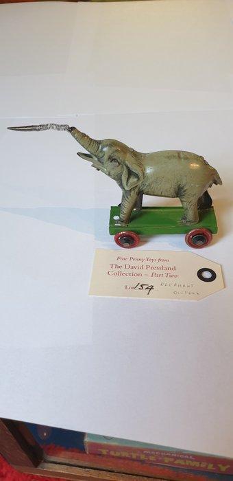 Distler - Jouet en étain - Distler Tin Penny Toy, Elephant, Antiek en Kunst, Antiek | Speelgoed