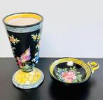 Roger Colas. Faience of Clamecy - Hand Made - Plate - Beker