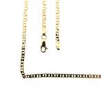 Gouden marine schakel ketting | 51 cm (marine ketting), Ophalen of Verzenden, Gebruikt, Overige kleuren, Goud