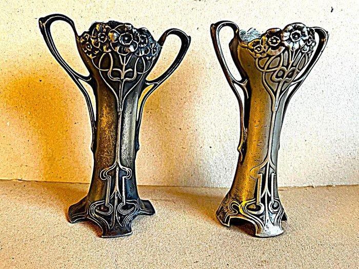 WMF / Geislingen - Pot (2) - Pewter - Jugendstil, Antiek en Kunst, Kunst | Designobjecten