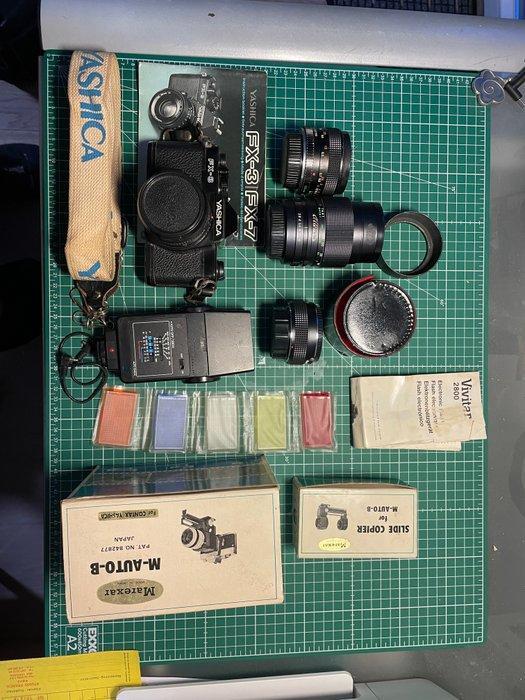 Yashica FX-3 + 50mm + 28mm + 135mm + acc. | Analoge camera, TV, Hi-fi & Vidéo, Appareils photo analogiques