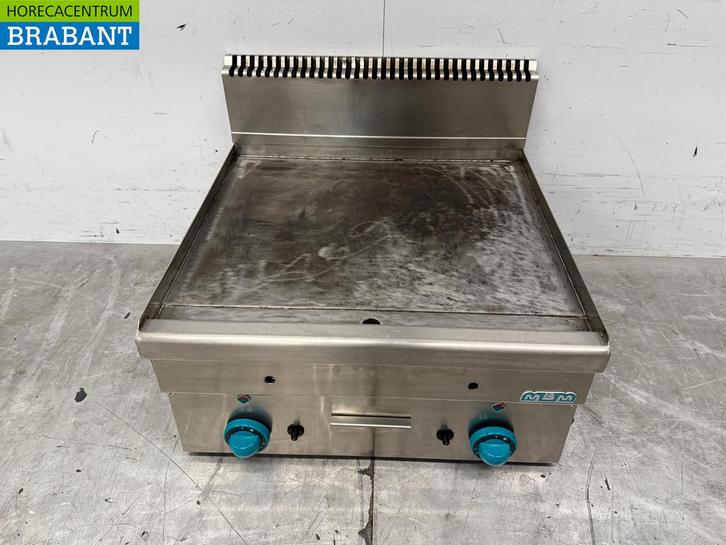 RVS MBM Bakplaat Grillplaat 60 cm GAS Horeca, Zakelijke goederen, Horeca | Keukenapparatuur, Ophalen of Verzenden