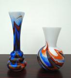 Vaas (2) - Glas - Gevlamd opaline