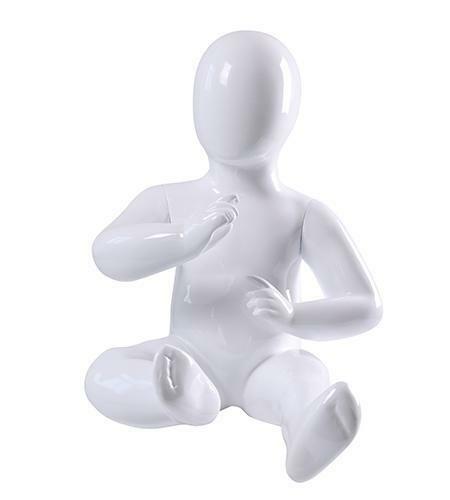 *TIP*  Faceless etalagepop baby glossy wit KM6-GW, Zakelijke goederen, Kantoor en Winkelinrichting | Winkel en Inventaris, Ophalen of Verzenden