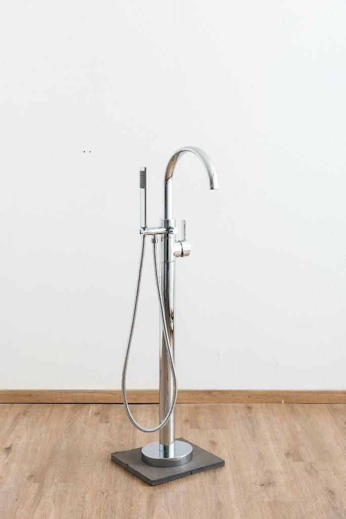 Sanifun vrijstaande badmengkraan Desteny Chroom, Doe-het-zelf en Bouw, Sanitair, Kraan, Nieuw, Ophalen of Verzenden