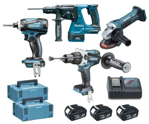 Makita DLX4033MJ1 18V combiset DHP481 boormachine + DTD152 s, Bricolage & Construction, Outillage | Foreuses