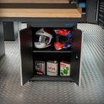 Datona Werkbank PRO eiken - 4 opbergkasten - 200 cm - zwart, Doe-het-zelf en Bouw, Werkbanken, Ophalen of Verzenden, Nieuw