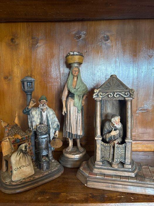 Beppe Buzzetti e Giacomo Buzzetta - Figuur (3) - Keramiek, Antiek en Kunst, Kunst | Niet-Westerse kunst