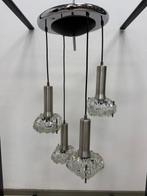 Lampe à suspendre - Verre, Métal - lustre à cascade, Antiek en Kunst