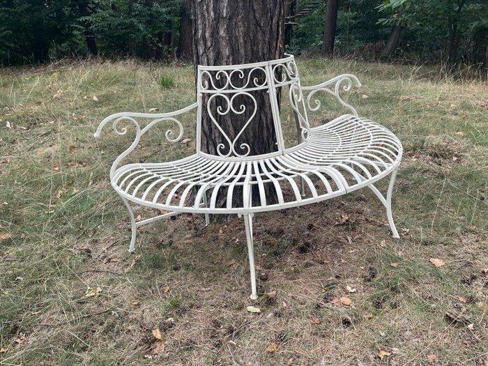 Bank - Metaal - Klassiek - Wit - Boombank, Antiek en Kunst, Curiosa en Brocante