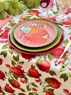 Nappe tissée de fruits sauvages pour tables larges. - Nappe, Antiquités & Art